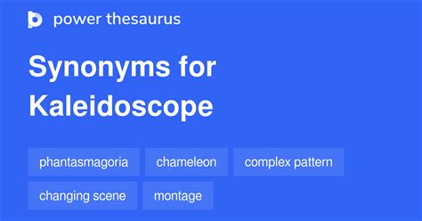 synonyms for kaleidoscope